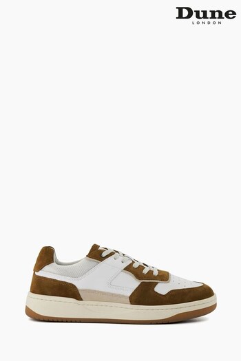 Dune London Natural Ted Retro Court Trainers (D70649) | £115