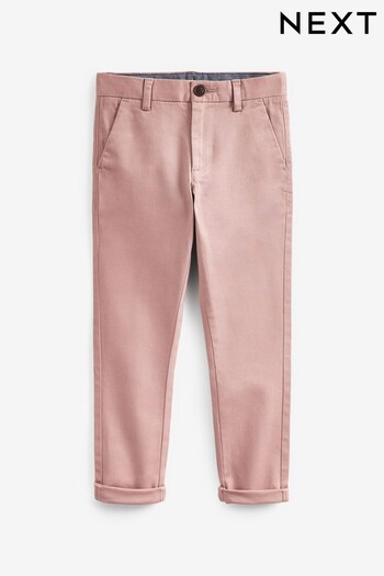 Pink Skinny Fit Stretch Chino Trousers (3-17yrs) (D70659) | £12 - £17