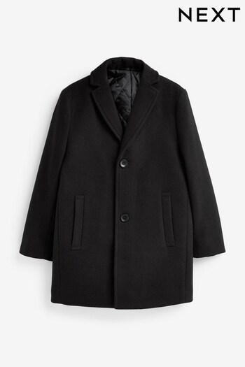 Black Smart Coat (12mths-16yrs) (D70752) | £32 - £44