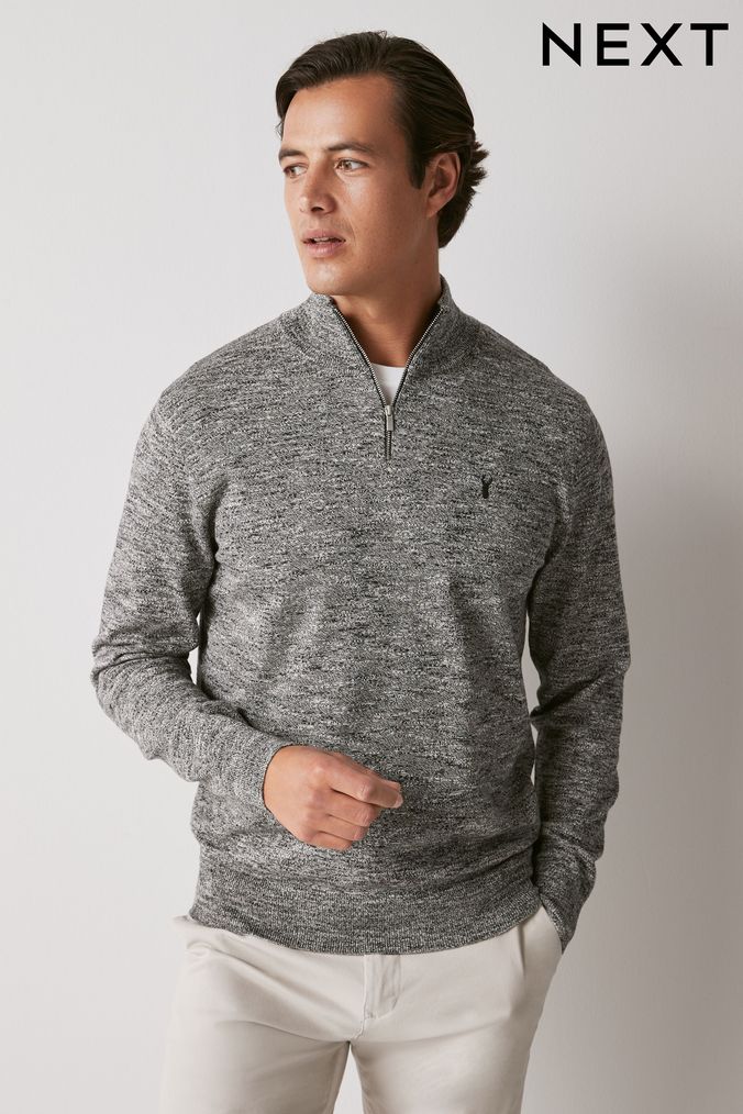 Next mens sale half zip jumper