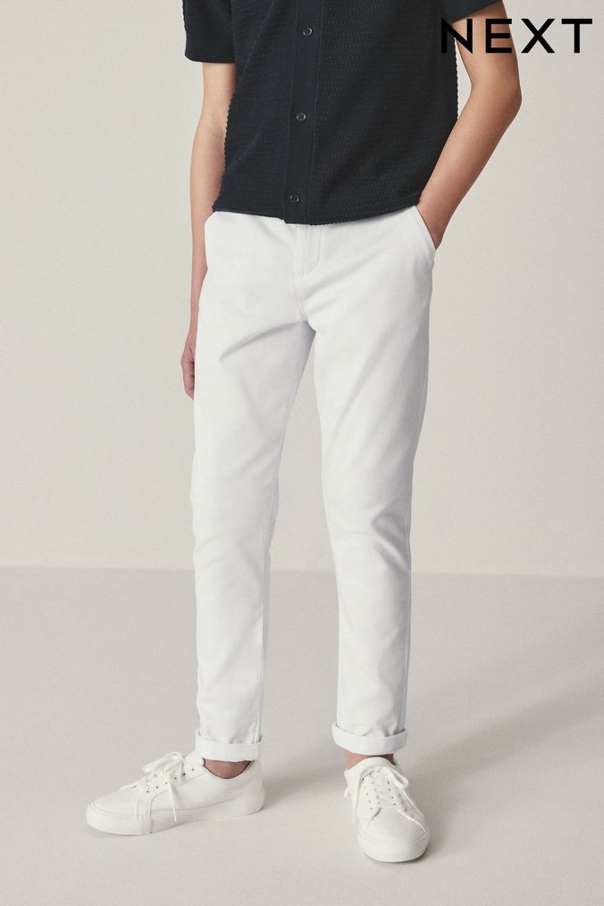 White Trousers Boys Chinos Trousers Next UK