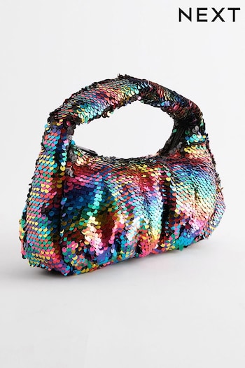 Rainbow Sequin Bag Crocodile (D71320) | £18