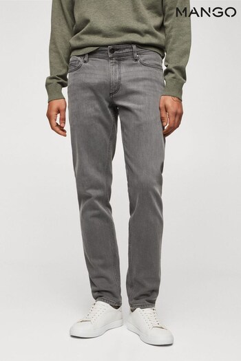 Mango Grey Jan Slim-Fit unitees Jeans (D71378) | £46