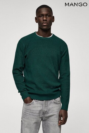 Mango Green Structured Cotton Sweater (D71451) | £33
