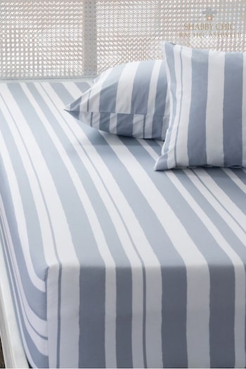 Shabby Chic by Rachel Ashwell® Stripe Watercolour Stripe Deep Fitted Sheet and Pillowcase Set (D71540) | £32 - £50