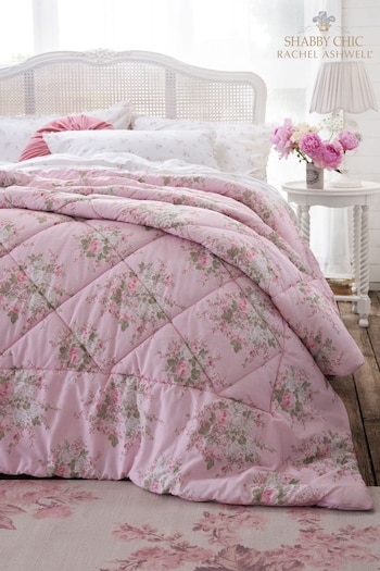 Shabby Chic by Rachel Ashwell® Pink Rose Blossom Lofty Bedspread (D71545) | £125
