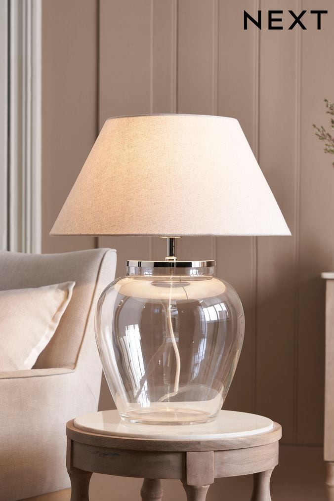 Buy Desk Table Lamps Clear Homehallwayedit Online Next UK