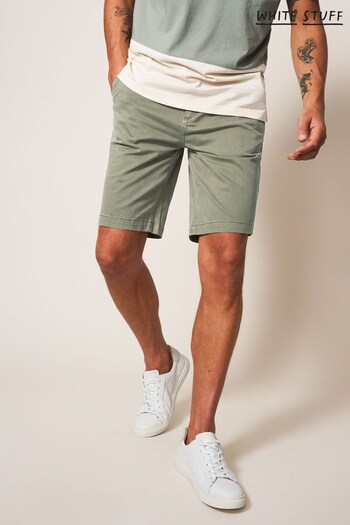 White Stuff Green Sutton Organic Chino Shorts (D71891) | £45