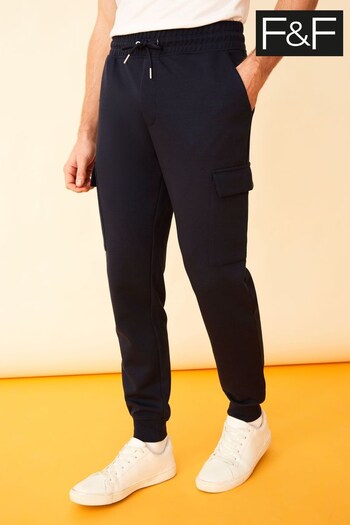 F&F Blue Jersey Cargo Joggers (D71953) | £22