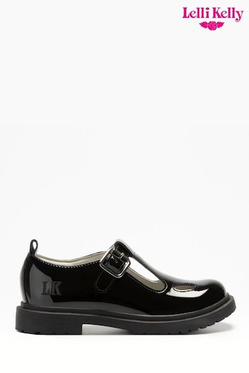Lelli Kelly Miss T Bar Black Shoes (D72013) | £63 - £68