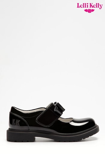 Lelli Kelly Miss Bow Black Shoes (D72015) | £60