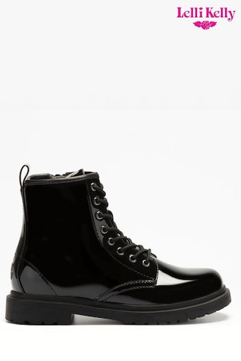 Lelli Kelly Harper Lace Up Black Boots (D72025) | £65