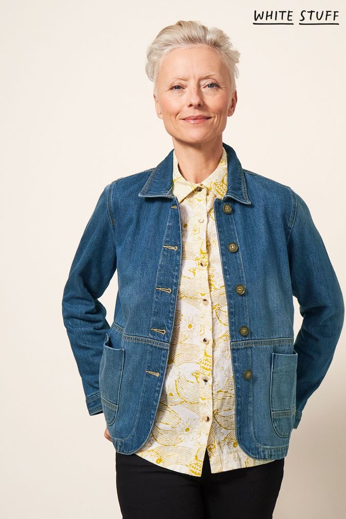 White stuff denim jacket on sale