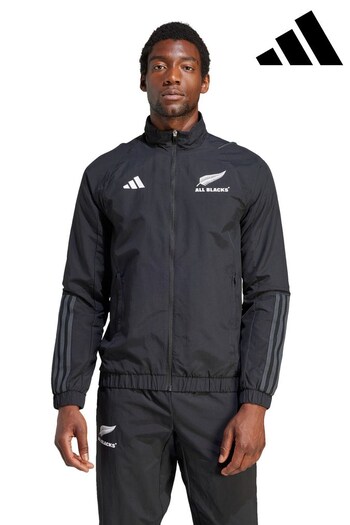 adidas Black All Blacks Rugby Jacket (D72129) | £70