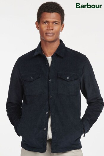 Barbour® Navy Cord Shacket Overshirt (D72148) | £90