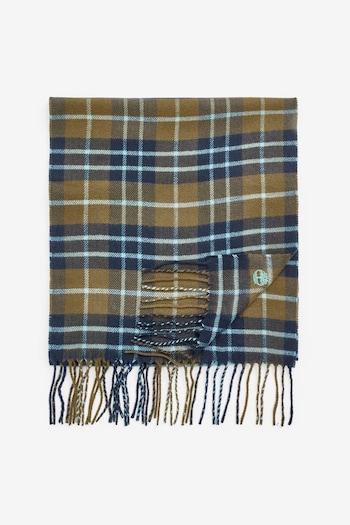 Timberland Green Plaid Scarf with Gift Box (D72175) | £50