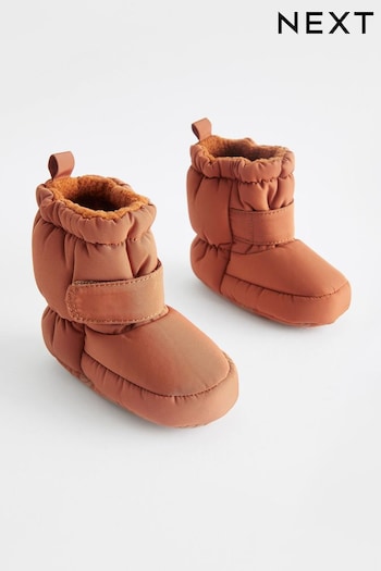 Rust Brown Pram Thinsulate™ Lined Snow Boots (0-24mths) (D72231) | £10 - £11