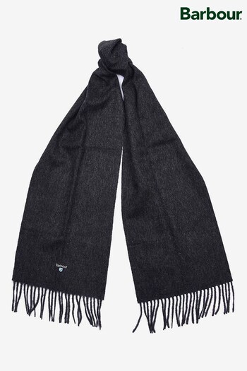 Barbour® Charcoal Grey Lambswool Scarf (D72286) | £28