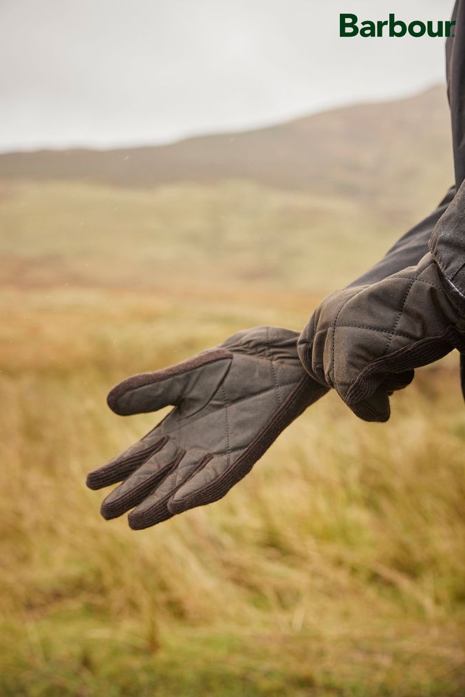 Barbour gloves mens yellow new arrivals