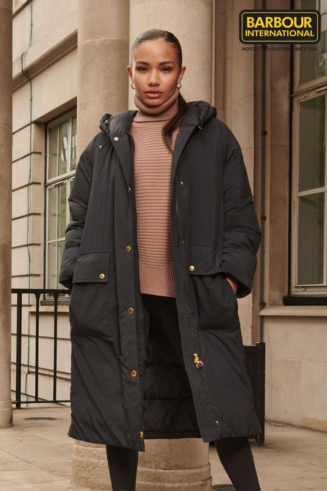 barbour 3 4 length jacket