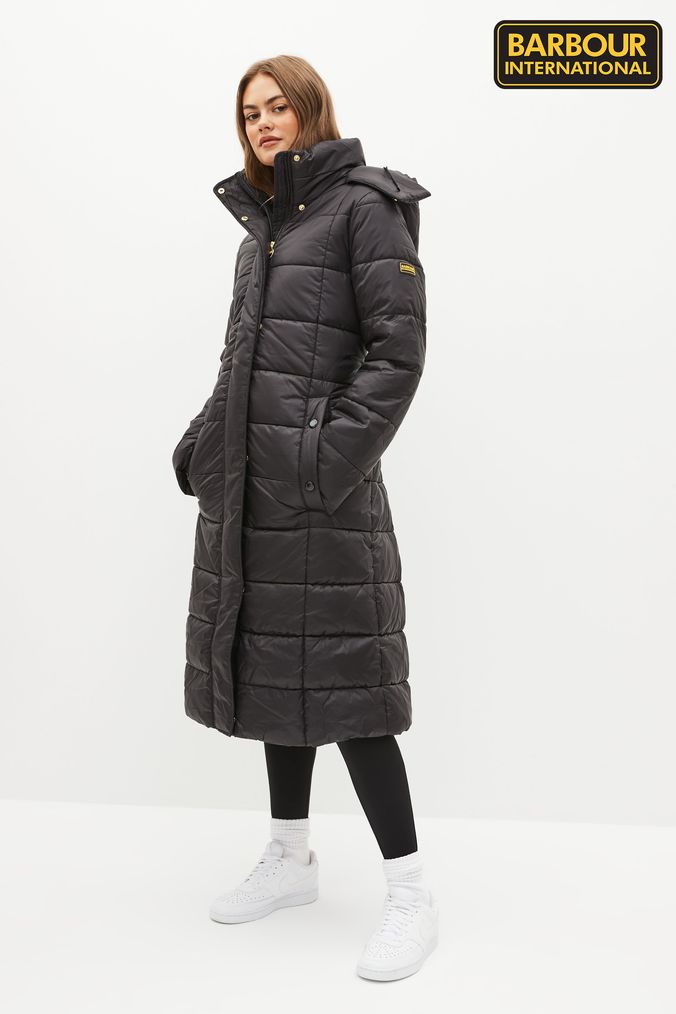 Long womens cheap barbour coat