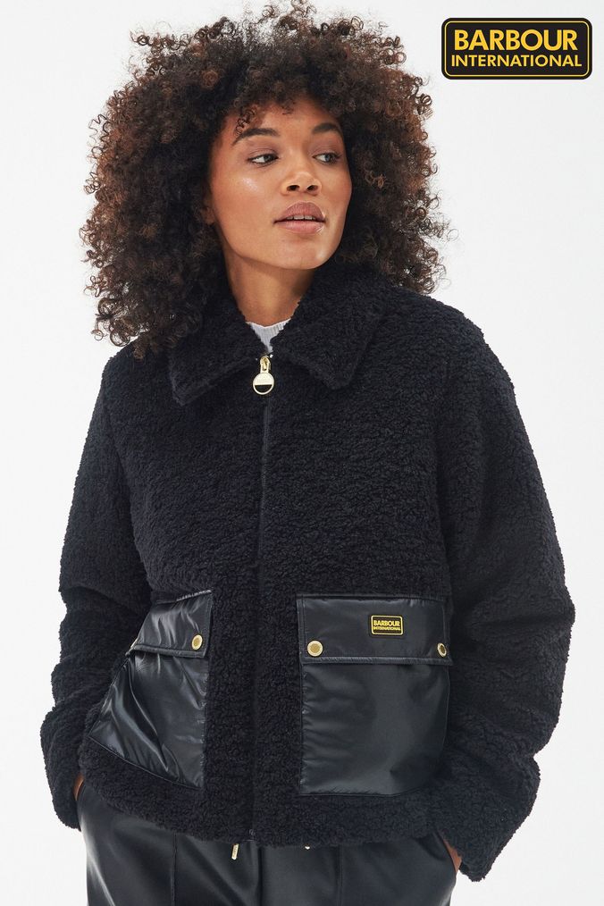 Barbour jacket on sale with fleece lining