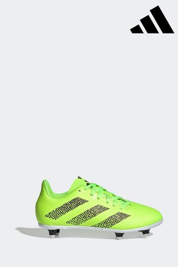 adidas Lemon Yellow Rugby Junior SG Kids Boots (D72356) | £55