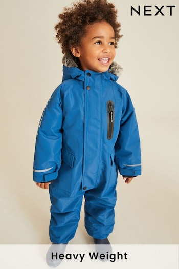 Cobalt Blue Waterproof Snowsuit (3mths-7yrs) (D72377) | £38 - £42