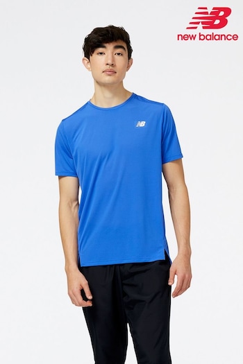 New Balance Blue Accelerate Short Sleeve T-Shirt (D72385) | £28