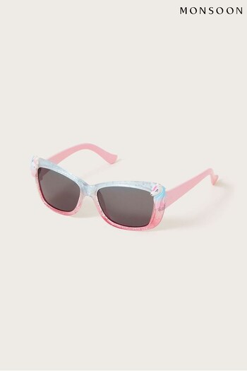 Monsoon Pink Unicorn Sunglasses With Case (D72462) | £14