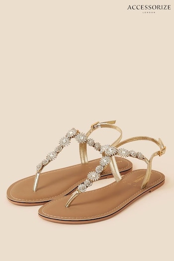 Accessorize White Rome Sparkle Sandals (D72465) | £39