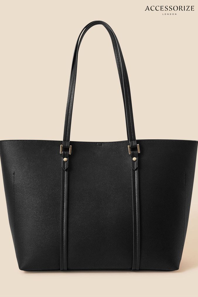 Accessorize Black Classic Tote Bag (D72485) | £35