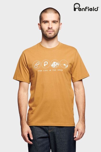 Penfield Nature Symbols Print T-Shirt (D72596) | £25