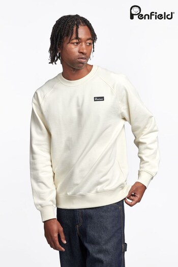 Penfield White Badge Sweatshirt (D72619) | £75