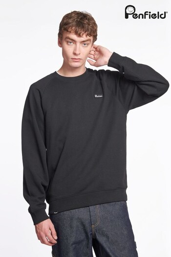 Penfield Badge Black Sweatshirt (D72620) | £75