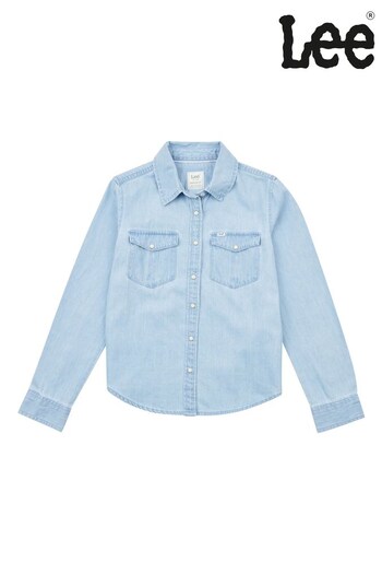 Lee Jayden Blue Long sleeves Western Shirt (D72742) | £40 - £48