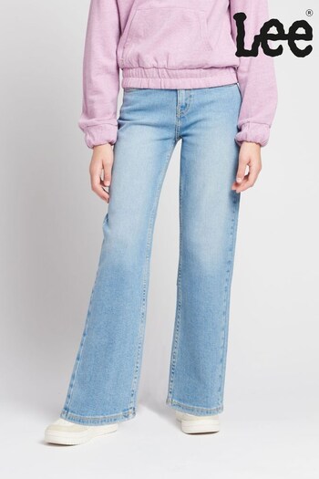 Lee Slide Blue Carol Straight Leg Jeans floral-print (D72745) | £45 - £54