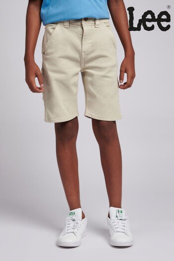 Lee Boys Brown Relaxed Twill Carpenter tie Shorts (D72750) | £45 - £54