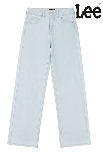Lee Slide Blue Carol Straight Leg Jeans floral-print (D72787) | £45 - £54