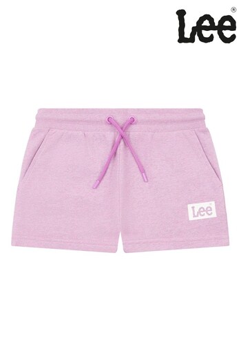 Lee Girls Purple Multi-Marl Shorts embroidered-logo (D72812) | £35 - £42