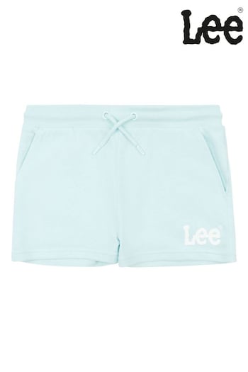 Lee Girls Blue Wobbly Graphic Shorts (D72816) | £30 - £36