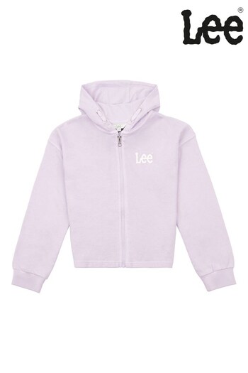 Lee Girls Lilac Purple Overdye Oversize Zip Through Hoodie (D72833) | £50 - £60