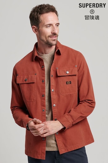 Superdry Brown Canvas Overshirt (D73066) | £65