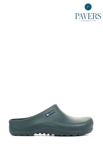 Pavers Green Welly Clogs (D73271) | £20