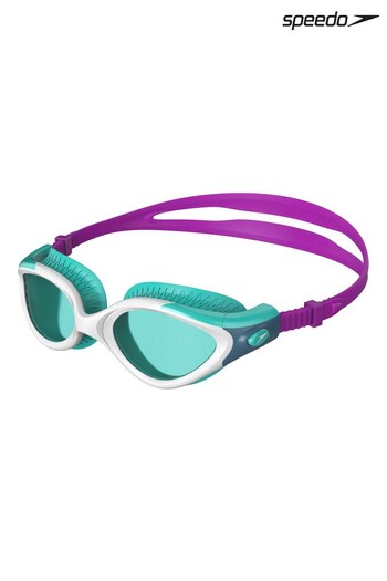 Speedo Womens Blue/Pink Futura Biofuse Flexiseal Googles (D73284) | £25