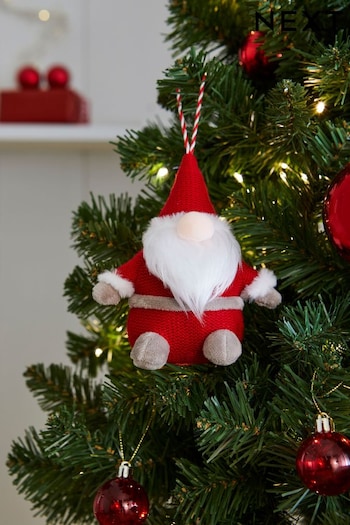 Red Fabric Santa Gonk Christmas Bauble (D73331) | £7