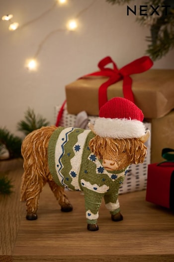 Brown Hamish the Highland Cow Christmas Decoration (D73349) | £18