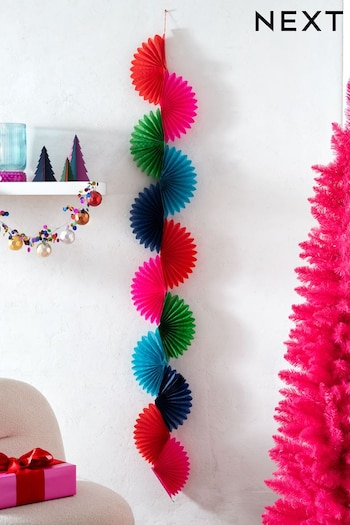 Multi Bright Paper Christmas Bunting (D73353) | £8