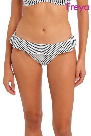 Freya Stripe Jewel Cove White Bikini Briefs (D73465) | £26