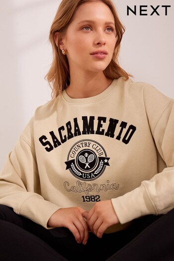Neutral Sacramento Graphic Sweatshirt (D73495) | £34